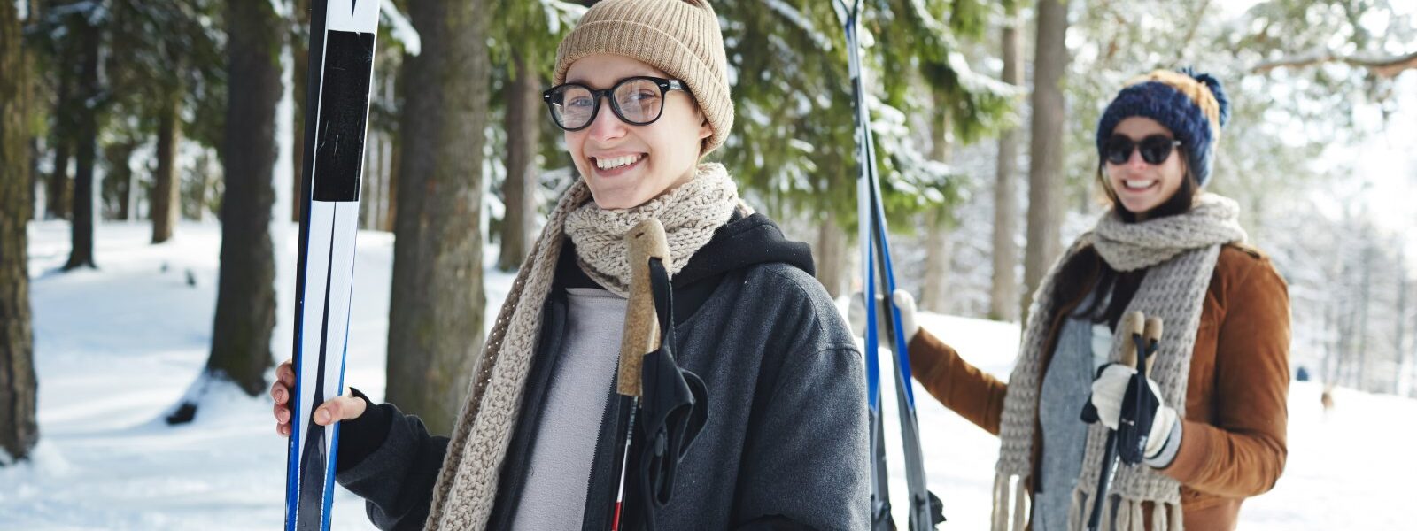 young women skiing at resort 2023 11 27 04 58 31 utc